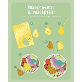 My Activity Pouch - Giant Glitter Poster Fantastic Birds
