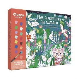 My Artistic Kit - My 4 Paint-by-Numbers Paintings