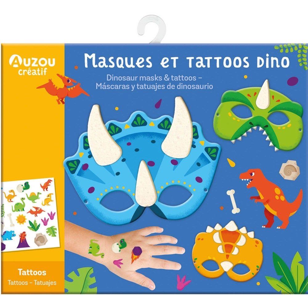 My Activity Pouch - Dinosaur Masks and Tattoos