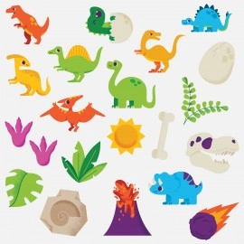 My Activity Pouch - Dinosaur Masks and Tattoos
