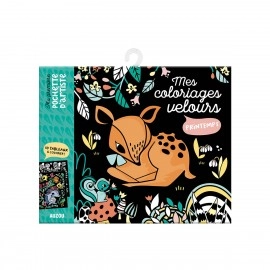 Velvet Felt Art Picture Colouring Set - Spring
