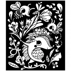 Velvet Felt Art Picture Colouring Set - Spring