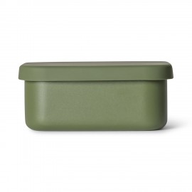 Mini Stainless Steel Snackbox with Silicone Lid - Green