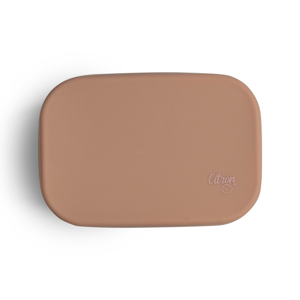 Mini Stainless Steel Snackbox with Silicone Lid - Blush Pink