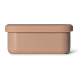 Mini Stainless Steel Snackbox with Silicone Lid - Blush Pink
