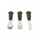 Silicon Cutlery - Dino Green