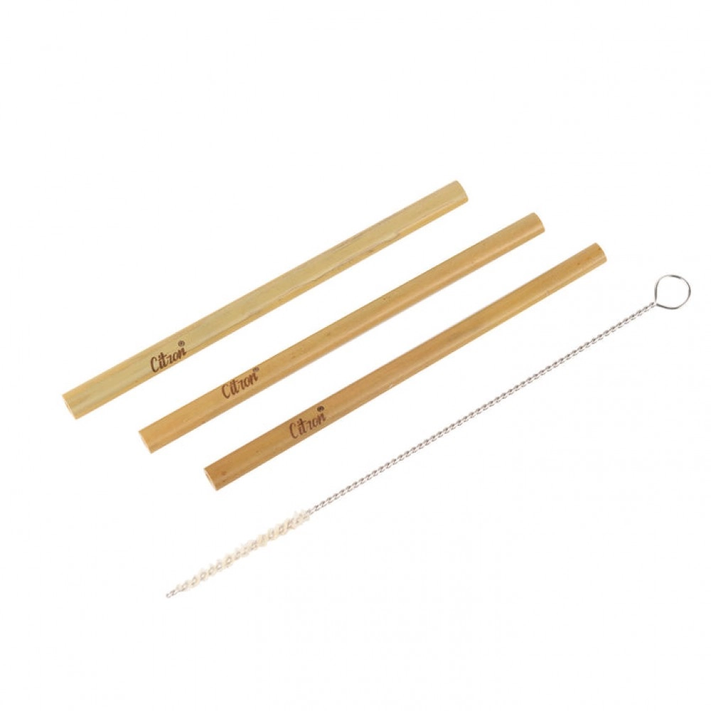 Bamboo Straws Set of 3