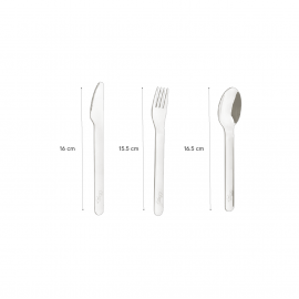 Stainless Steel Cutlery Set With Silicon Case - Unicorn