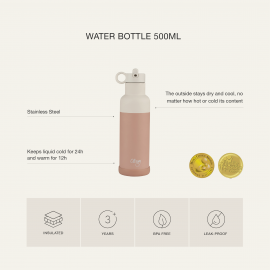 Water Bottle 500 ml - Dusty Blue