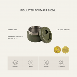 Food Jar 250 ml - Olive Green