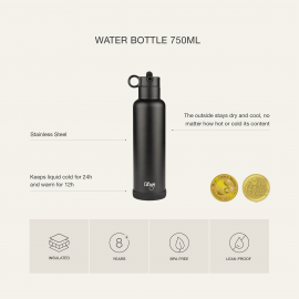 Water Bottle 750 ml - Purple