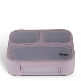 Microwavable Lunchbox with Fork and Spoon - Purple