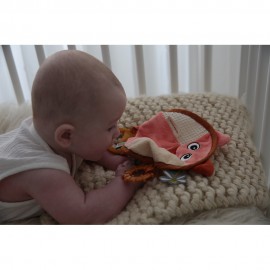Fiona the Fox Comforter and Oliver the Owl Pacifier Clip Holder