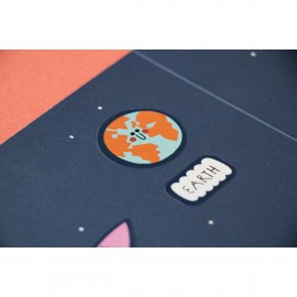 Mix - Stickers Sea, City & Space - 12 pcs