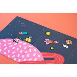Mix - Stickers Sea, City & Space - 12 pcs