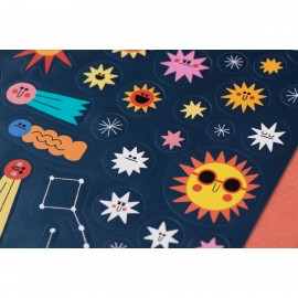 Mix - Stickers Sea, City & Space - 12 pcs