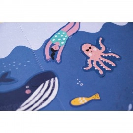 Mix - Stickers Sea, City & Space - 12 pcs