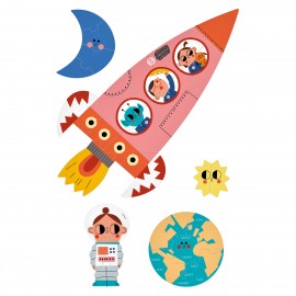 Valentina in Space - 2+3+4+5+10 pcs - Glow in the Dark Puzzle