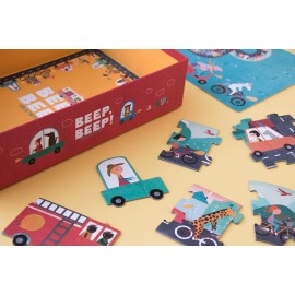 Beep Beep - 48 pcs - Look and Find Puzzle