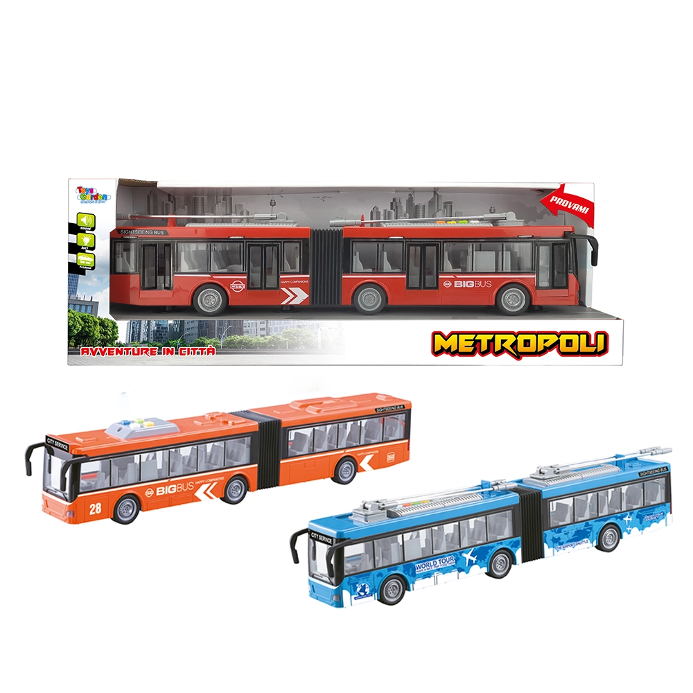 Metropoli - Articulated Bus with Lights and Sound Set - 3 pcs