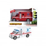 Metropoli - Ambulance 1:20 with Lights and Sound Set - 2 pcs