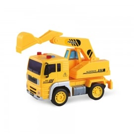 Metropoli - Construction Site Vehicles with Lights and Sound Set - 4 pcs
