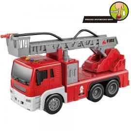 Metropoli - Fire Brigade Vehicles with Lights, Sound and Water Set - 2 pcs